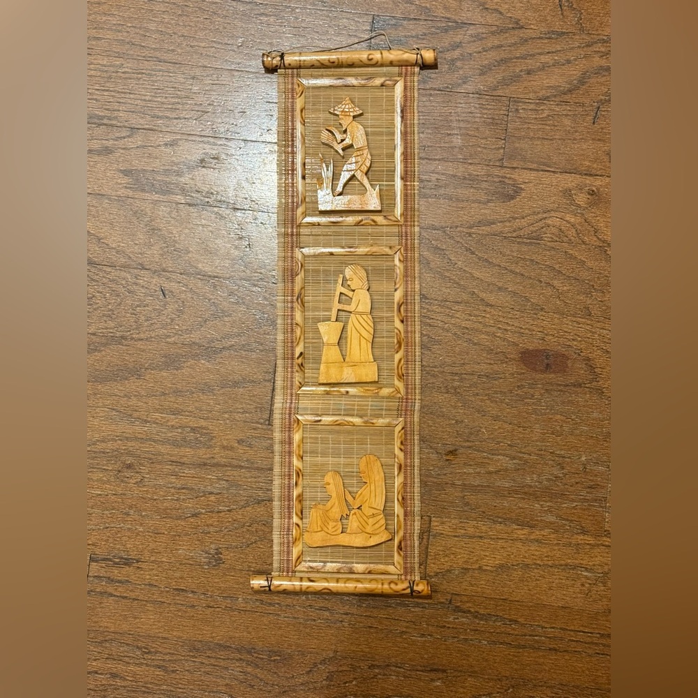 Asian 1970’s Bamboo Wall Art